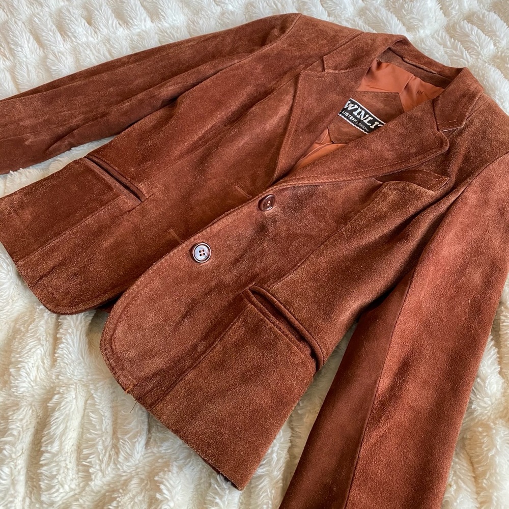 VTG Winlit Listeff fashions suede leather jacket